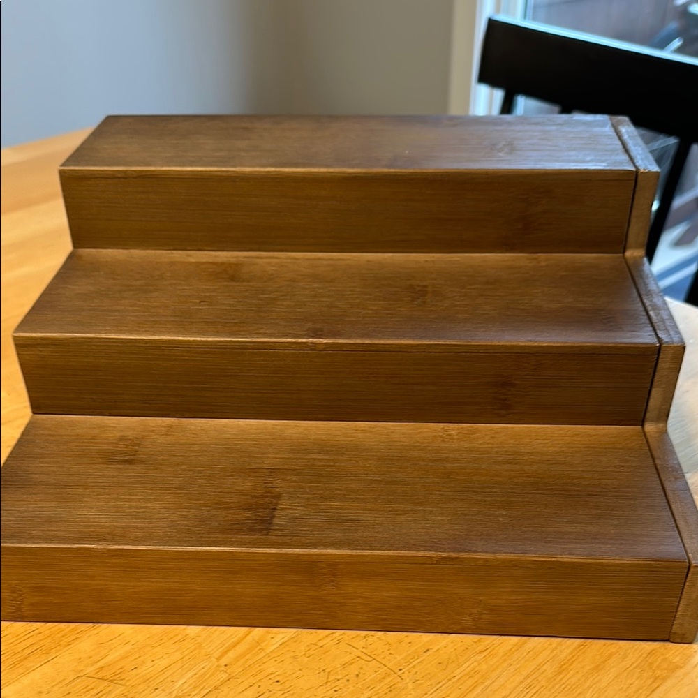 Wooden Tiered Shelf Organizer